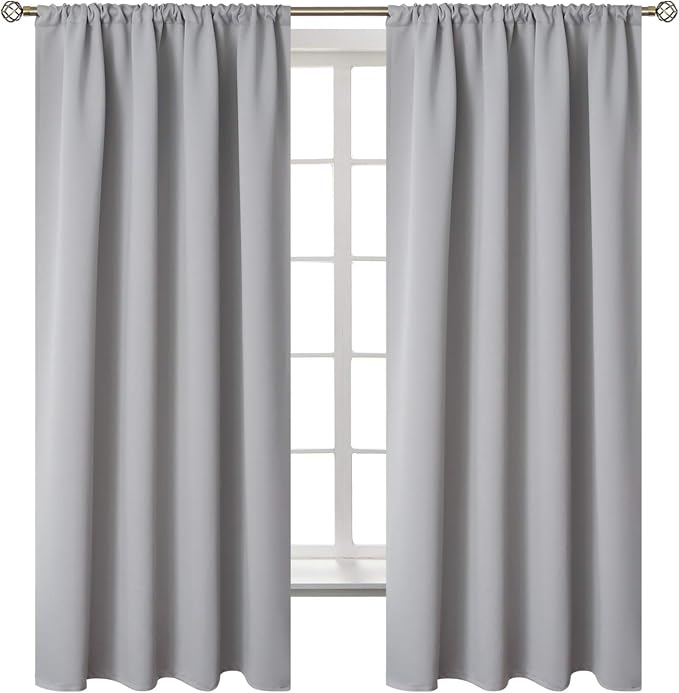 BGment Rod Pocket Room Darkening Curtains 63 Inches Long - Image 7