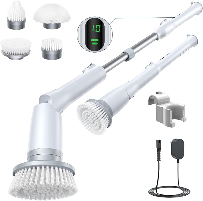 LABIGO Electric Spin Scrubber LA2 Pro, Shower Power Cleaning Brush by LABIGO