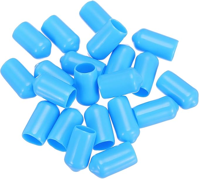 uxcell 20pcs Rubber End Caps 8mm ID Vinyl PVC Round Tube Bolt Cap Cover Screw - Image 4