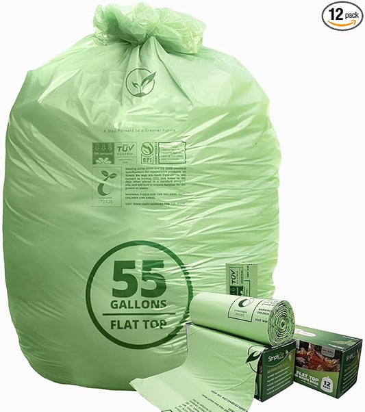 50-55 Gallon Compostable Trash Bags by Lokingrise