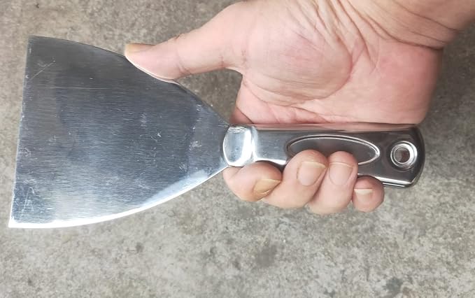 Flex All Stainless Steel Joint Knife Putty Scraper, 4-Inch Professional Grade - Image 3