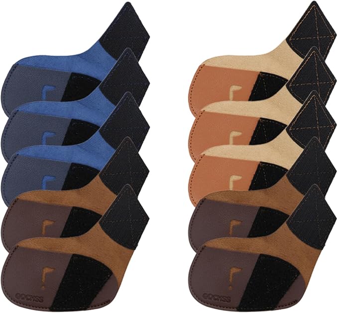I Golf Iron Headcovers 10pcs PU Fit Both Right-Handed Clubs Golf Club Protector - Image 2
