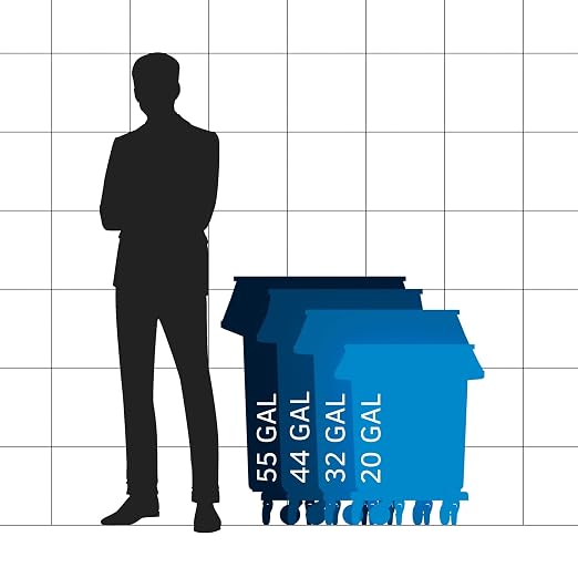 32 Gallon White Round Commercial Trash Can - Image 3