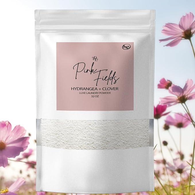 Home 'PINK FIELDS' Natural Laundry Detergent Powder – Hydrangea & Clover Scent - Image 7