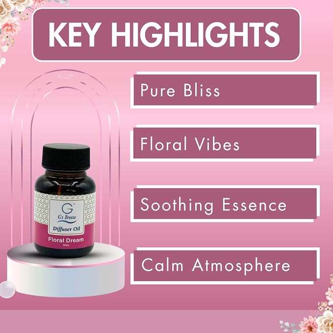 G's Breeze Floral Dream Diffuser Oil Refill - Image 2