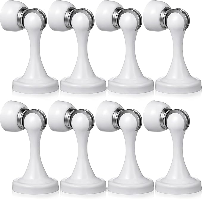 8 Pcs Magnetic Door Stoppers Stainless Steel Door Stops Magnetic Catch Holder by Shimeyao