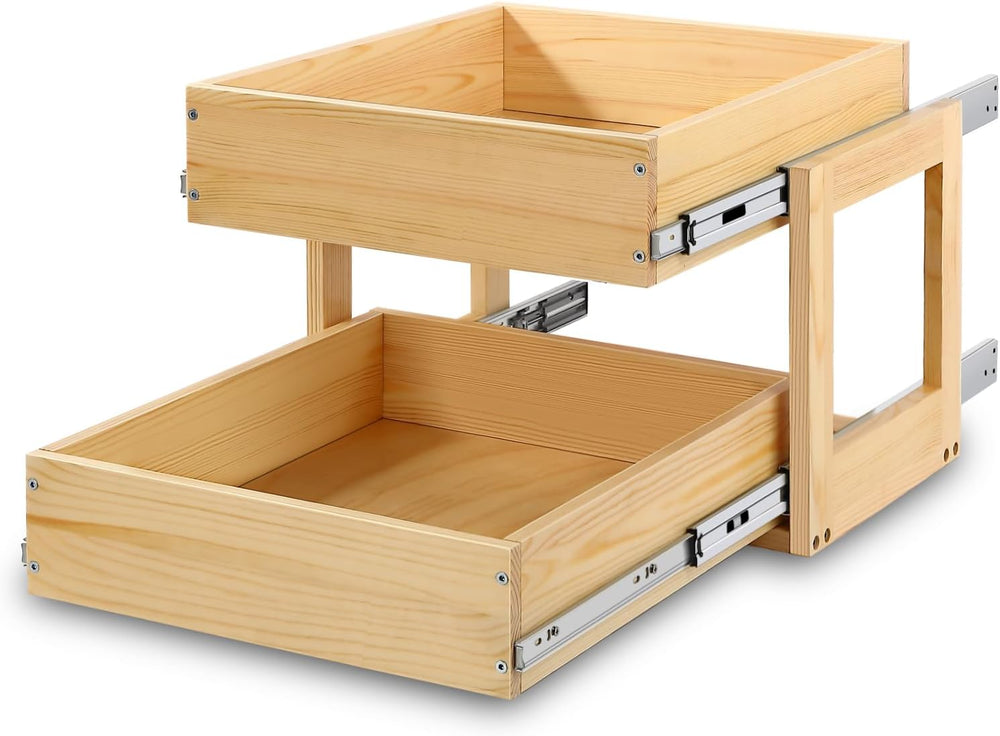 Mulush Pull Out Cabinet Organizer 23''W×21''D×16''H S...