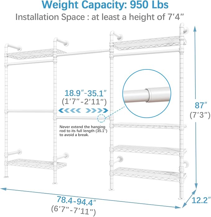 Timate F3 Garment Rack Heavy Duty Clothes Rack - Image 5