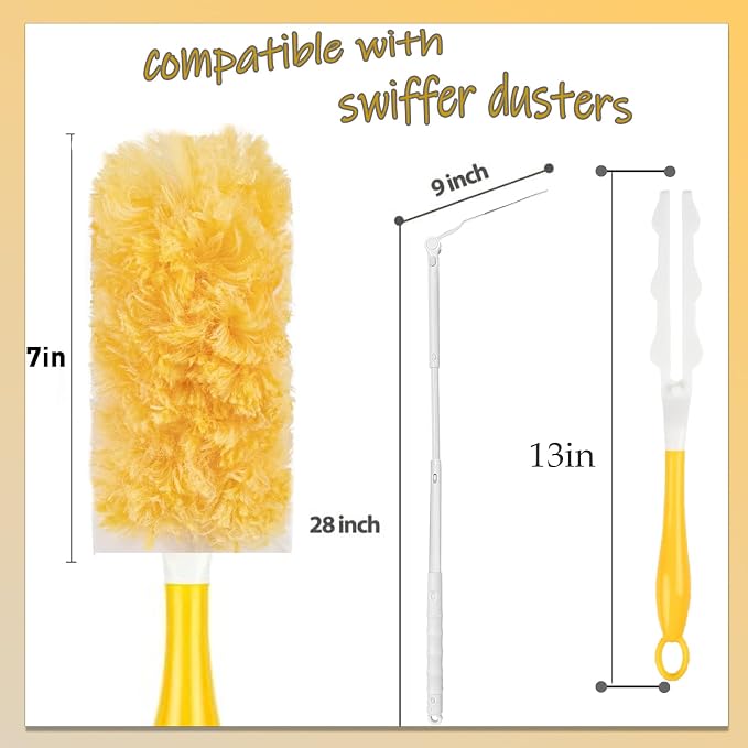 Duster Refills Compatible with Swiffer Duster, 360 Heavy Duty Multi Surface - Image 3