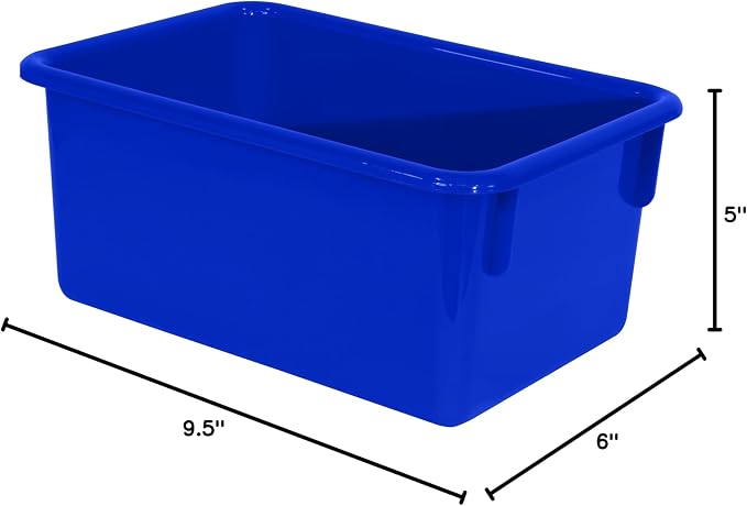 Wood Designs Cubby Storage Bin, Heavy Duty Plastic Containers - Image 7