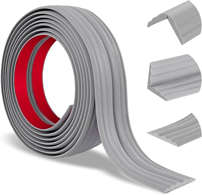 Wall Corner Protector Peel and Stick Corner Trim Molding Flexible Inside & by Heonay