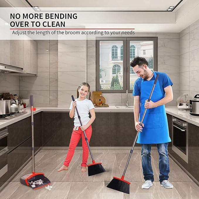2-Pack is More economical，Broom and Dustpan， - Image 6