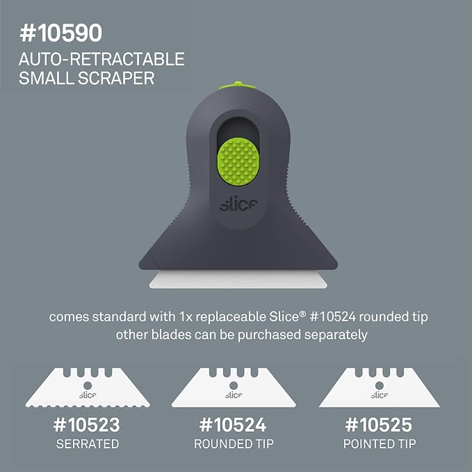 Slice 10590 Small Scraper, Ceramic Blade, Lasts 11x Longer Than Metal, Finger - Image 7