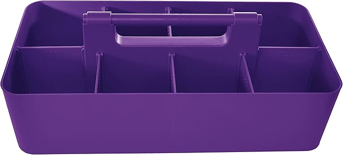 2 PACK Portable DIY 8 Dividers Durable Plastic Tote Tool & Supply Cleaning Caddy - Image 2