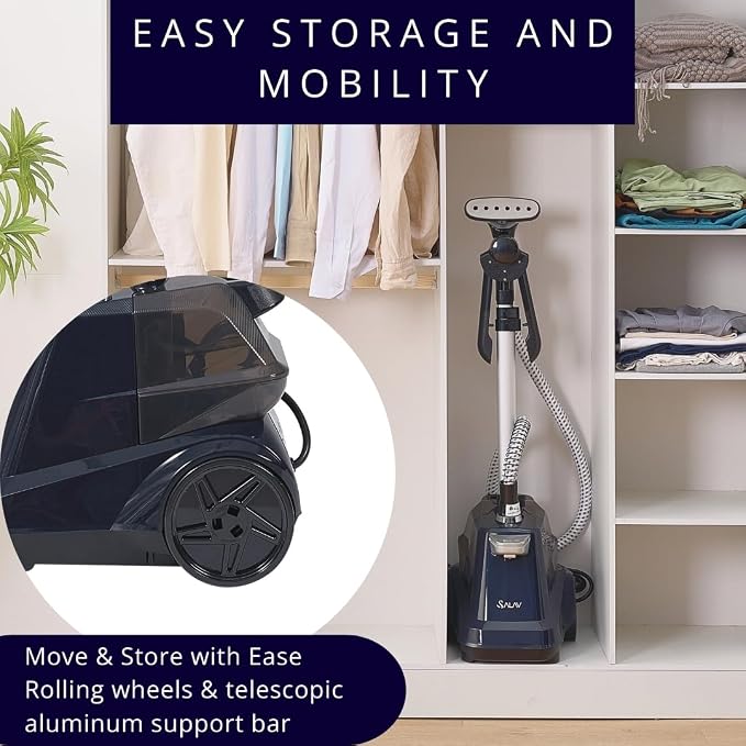 SALAV® Heavy Duty Smart Auto Shut-off Commercial Full-Size Garment Steamer - Image 7