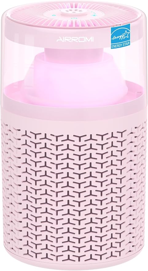 AIRROMI Air Purifiers for Bedroom Home, Activated Carbon Filter Cleaner by AIRROMI