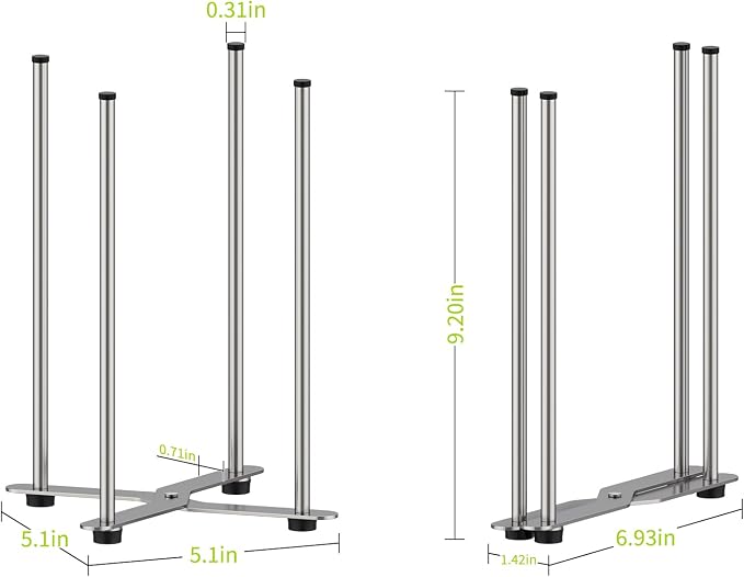 Plastic Bag & Bottle Drying Rack, Collapsible Countertop Stand - Image 4