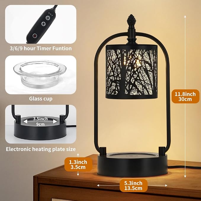 Tree Candle Warmer Lamp, LED Colors Changing Candle Warmer - Image 2
