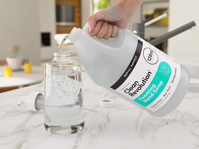 Clean Revolution Foaming Hand Soap Refill Supply Container, Ready to Use Formula - Image 4