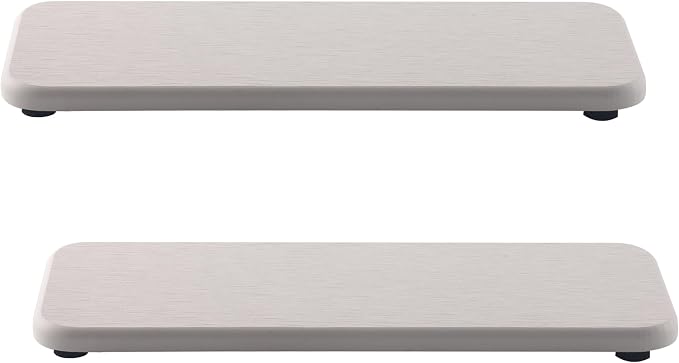 2 Pcs Water Absorbing Stone Trays, Kitchen/Bathroom Sink Soap Dish, Diatomite by NiuYichee