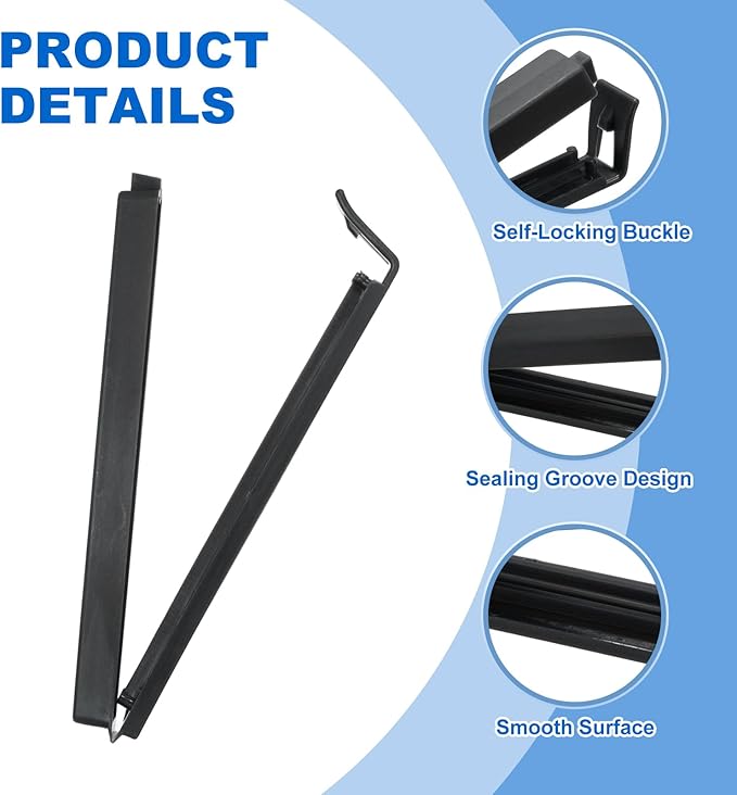 PATIKIL Sealing Clips 4.3 Inch, 10 Pack Reusable Plastic Bag Clip Clamp Sealer - Image 4