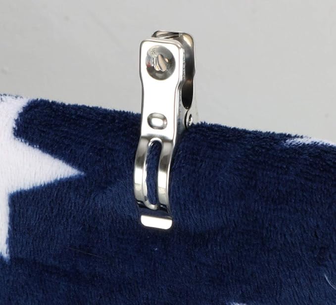 Clothes Pins 32 Pcs Metal Beach Chair Towel Clips, Heavy Duty Stainless Steel - Image 3