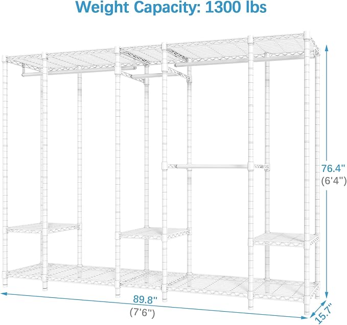 VIPEK V50 Extra Large Portable Closet Rack Bedroom Armoire Freestanding - Image 4