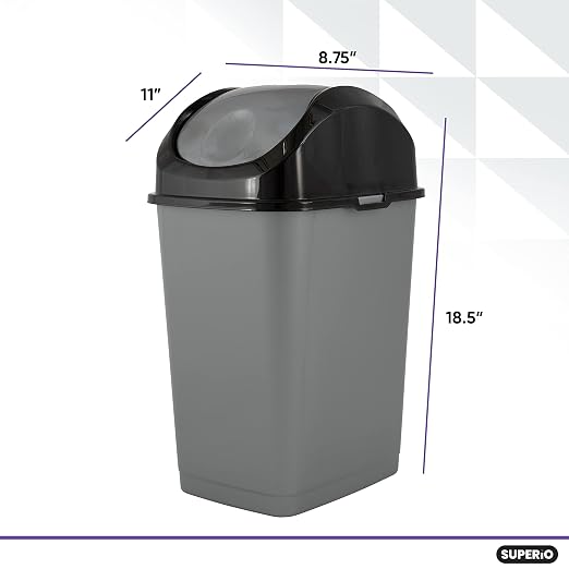 Superio Small Trash Can for Dorm - Image 2