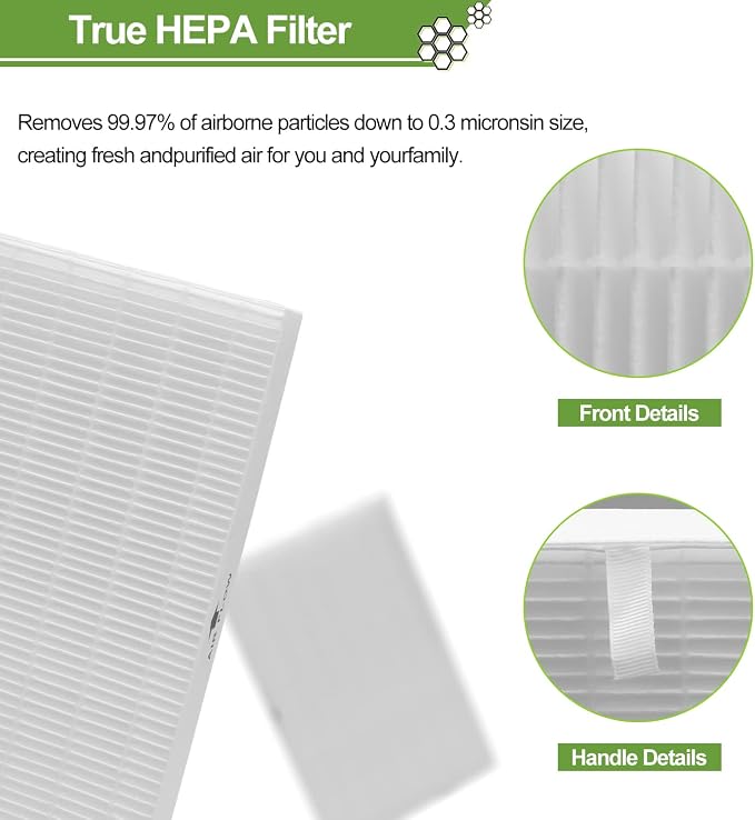 Smilyan 9 Pack Hpa300 HEPA Replacement Filter R - Image 2