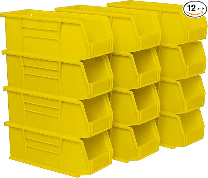 Akro-Mils 30224 AkroBins Plastic Storage Bins, Space-Saving Stackable Bins by Akro-Mils