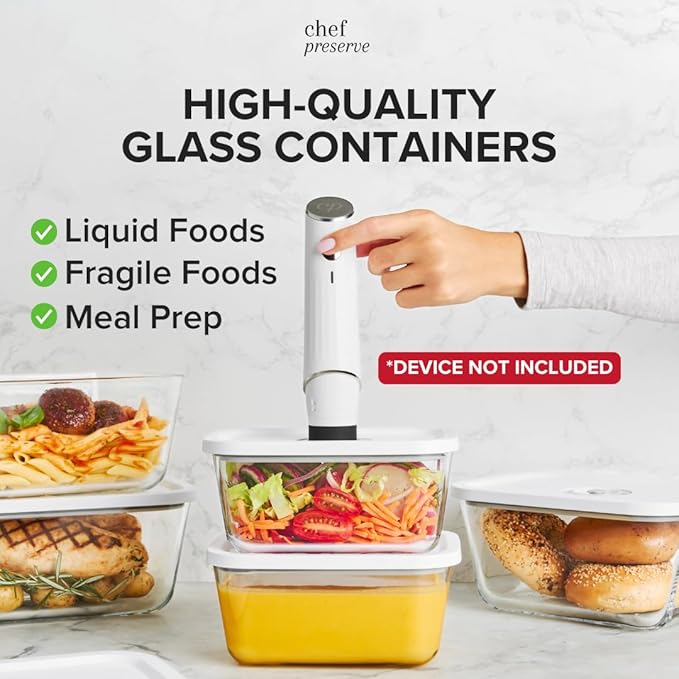 Chef Preserve Glass Vacuum Seal Containers - Image 3