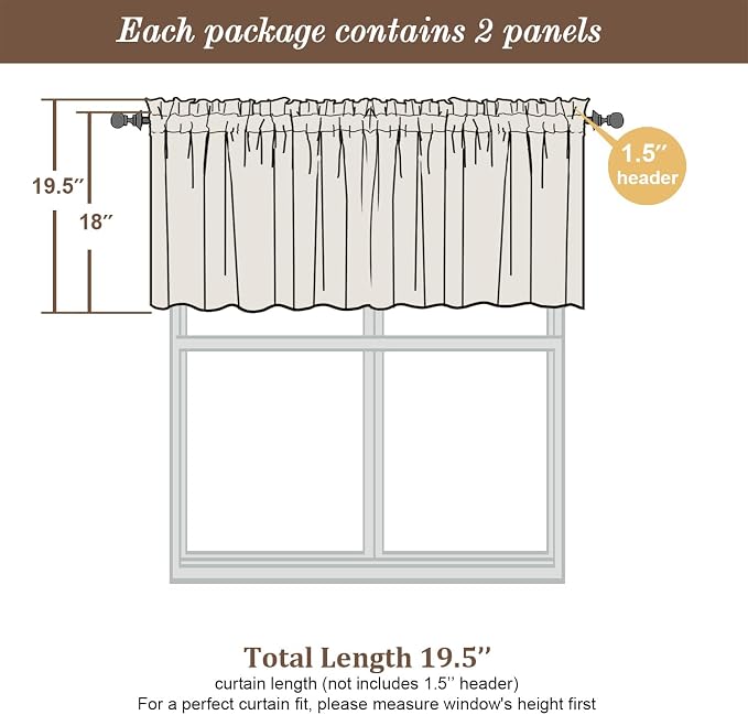 Chyhomenyc Sheer Sage Green Valances - Image 3