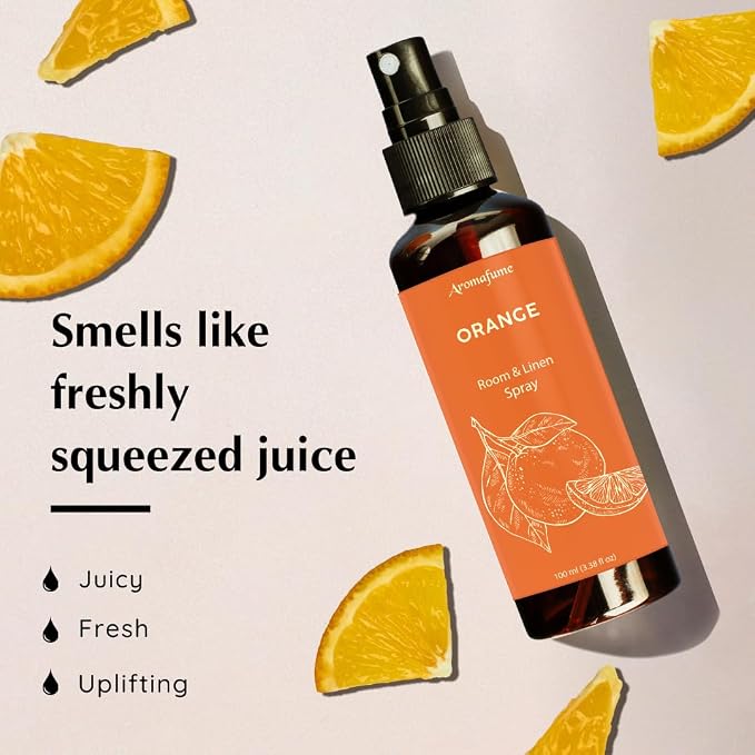 Orange Room, Linen & Pillow Spray by Aromafume | 100ml/3.38 fl oz | - Image 2