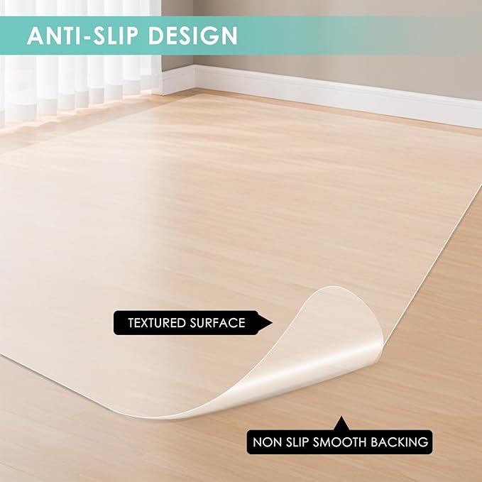 Vicwe Office Chair Mat for Hard Floor, Easy Glide for Chairs - Image 5