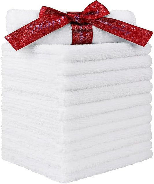 HOMEXCEL Microfiber Washcloths 12 Pack, Highly Absorbent and Soft Face Towel by HOMEXCEL