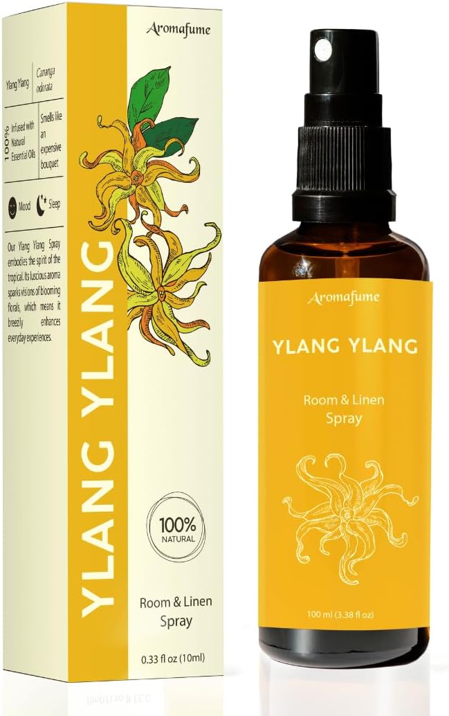 Ylang Ylang Room, Linen & Pillow Spray by Aromafume | 100ml/3.38 fl oz | by Aromafume