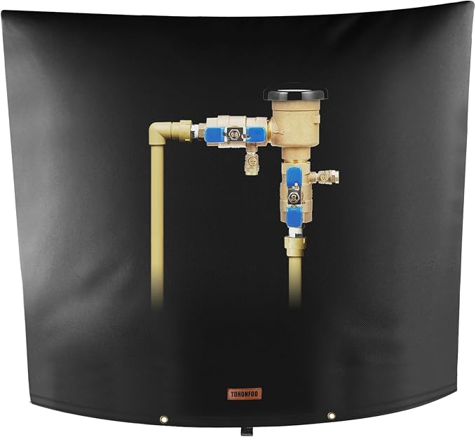 Backflow Preventer Pipe Insulation Cover by TOHONFOO