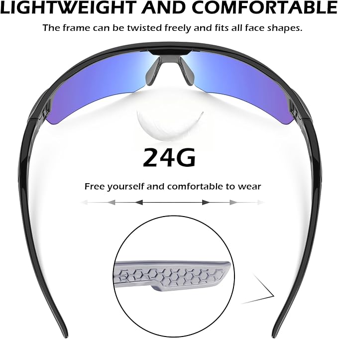 OXG 12 Pack Safety Glasses for Men Women, ANSI Z87.1 Safety Goggles Impact - Image 4
