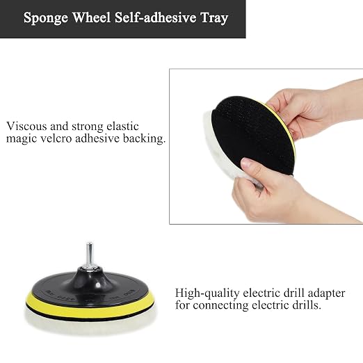Car Foam Polishing Buffing Kit, Polishing Buffing Pads, Wool Pads, Polishing & - Image 3