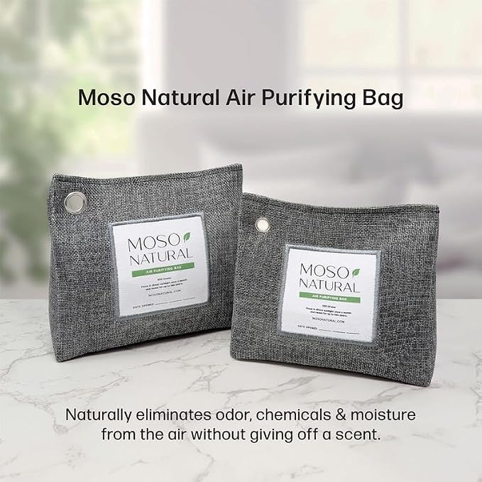 Moso Natural Air Purifying Bag 600g, Premium Bamboo Charcoal Odor Absorber - Image 3