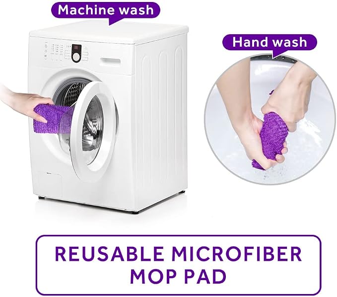 16.5 inch Mop Pads Refills, 3 Pack Microfiber Reusable Replacement Mop Pads - Image 6