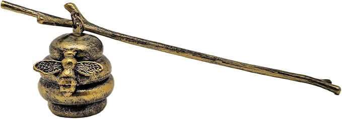 AIM & GGKK Vintage Bronze Beehive Candle Snuffer Extinguisher - Image 3