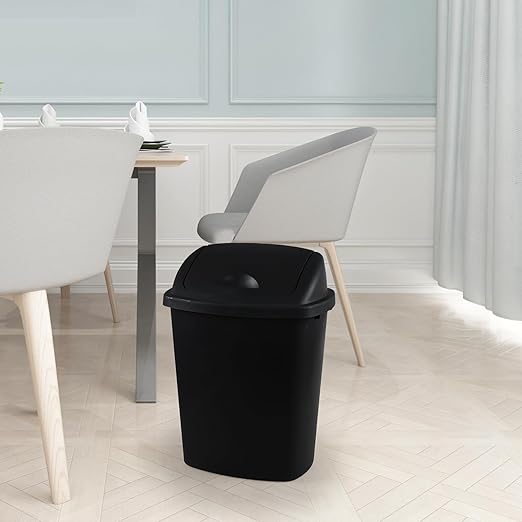 4 Pack 8 Gallon Medium Trash Can - Image 5