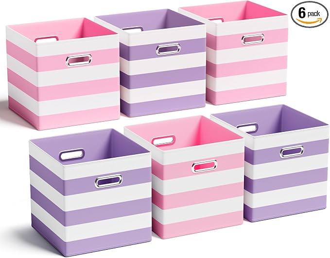 6 Pcs Fabric Storage Cubes by CroBlissful
