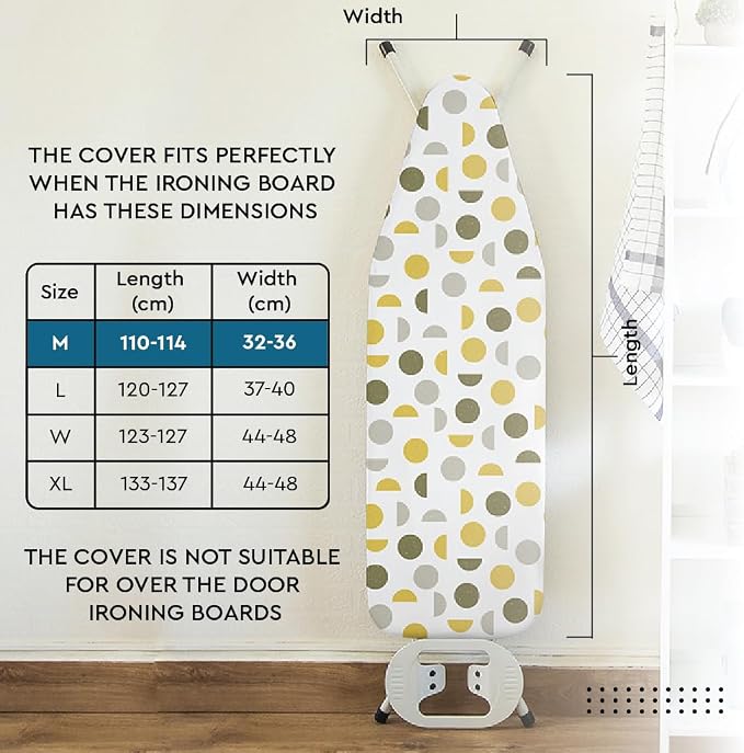 Encasa Ironing Board Covers Drawstring Tightening - Image 2