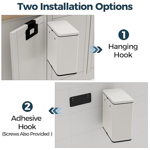 Stainless Steel Hanging Trash Can - Image 2