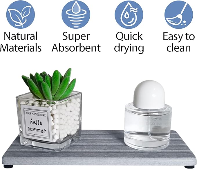 2 PCS Water Absorbing Stone Trays - Image 4
