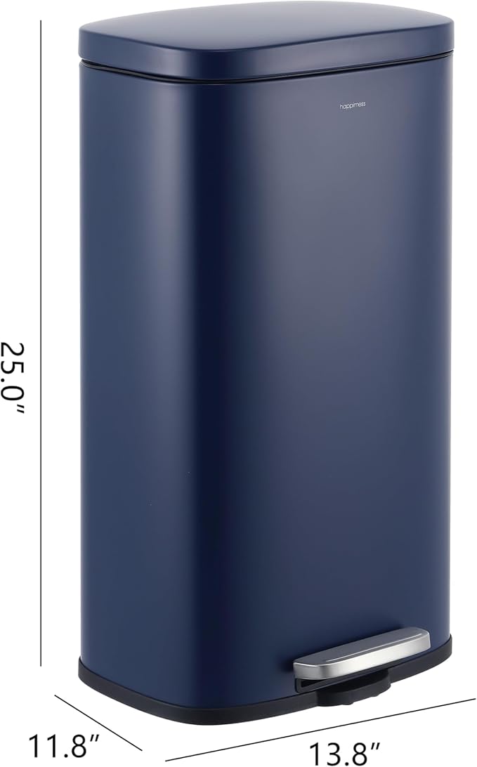 happimess HPM1011E Curtis 8-Gallon Step-Open Trash Can, Fingerprint Resistant - Image 5