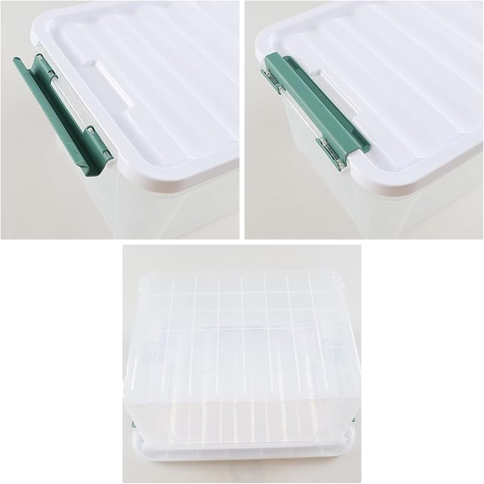 6-Pack Clear Storage Latch Bins, 20 L Plastic Storage Boxes - Image 5