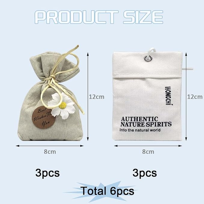 6-Pack Fresh Scented Sachet Packet, Air Freshener Bags - Image 6
